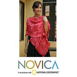 Rayon 'Red Extravaganza' Scarf (Thailand)