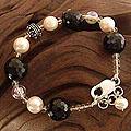 Sterling Silver 'Royal Elegance' Pearl Bracelet (8 mm) (India)