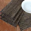 Set of 4 Cotton Natural Fibers 'Nature By Night' Placemats (Indonesia)