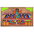 Handcrafted 'The Last Supper' Pinewood Wall Art (El Salvador)