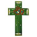 Handcrafted Pinewood 'Peace and Hope' Cross (El Salvador)