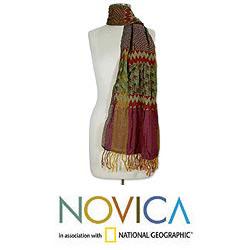 Wool 'Festive Colors' Scarf (India)