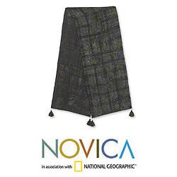 Handcrafted Hemp 'Indigo Chiang Mai' Batik Table Runner (Thailand)