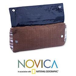 Cotton 'Maya Coffee' Clutch Bag (Guatemala)