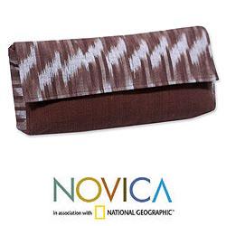 Cotton 'Maya Coffee' Clutch Bag (Guatemala)