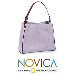Cotton 'Natural' Medium Tote Handbag (Guatemala)