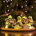 Set of 13 Ceramic 'San Juan Nativity' Nativity Scene (Guatemala)