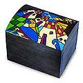 Handcrafted Pinewood 'Homeland' Chest Box (El Salvador)