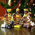 Set of 12 Ceramic 'Christmas in San Juan' Nativity Scene (Guatemala)