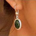 Sterling Silver 'Eternal Love' Jade Earrings (Guatemala)