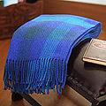 Acrylic Alpaca Wool 'Pacific Blue' Throw (Peru)