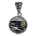 Handcrafted Silver 'Taxco Dawn' Peridot Pendant(Mexico)