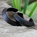 Set of 2 Mango Wood 'Contempo' Cuff Bracelets (Thailand)
