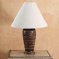Handcrafted Ceramic 'Floral Antique' Table Lamp (Mexico)