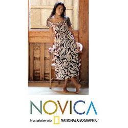 Cotton Batik 'Bali Shadows' Dress (Indonesia)