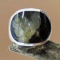 Sterling Silver Men's 'Morocco Green' Ring (Indonesia)