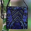 Polyester 'Island Nights' Beaded Shoulder Bag (Indonesia)