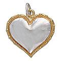 Gold Overlay 'Radiant Heart' Pendant (Mexico)