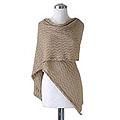 Alpaca Wool 'Nutmeg Zigzag' Shawl (Peru)