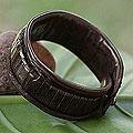 Leather 'The Ladder' Wristband Bracelet (Thailand)