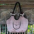 Cotton 'Chiang Rai Warmth' Hobo Handbag (Thailand)