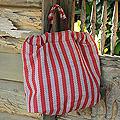 Cotton 'Chiang Mai Stars' Medium Travel Bag (Thailand)