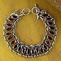 Sterling Silver 'Eyes of Passion' Garnet Wristband Bracelet (India)