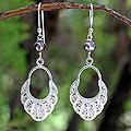 Sterling Silver 'Siam Legacy' Pearl Earrings (5 mm) (Thailand)