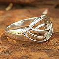 Sterling Silver 'Shining Grace' Cocktail Ring (Thailand)