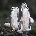 Sterling Silver 'Surreal Seas' Pearl Ring (5.5-6 mm) Indonesia)