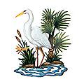 Steel 'Heron In Chapala' Wall Art (Mexico)