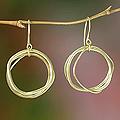 Gold Overlay 'Tiga Surprise' Dangle Earrings (Indonesia)