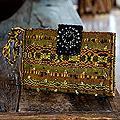 Rayon 'Atitlan Canary' Medium Beaded Shoulder Bag (Guatemala)