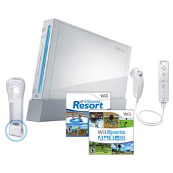 Nintendo Wii System White Bundle with Wii MotionPlus and Wii Sports Resort- By Nintendo of America
