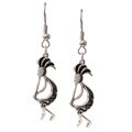 Sterling Silver Kokopelli Earrings