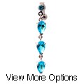 Surgical Steel Crystal Curved Barbell