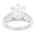 Tressa Sterling Silver Clear Cubic Zirconia Filigree Ring