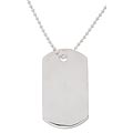 Sterling Essentials Sterling Silver 30-inch Wounded Warrior Project Dog Tag ...