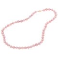 DaVonna 14k Gold Cultured Pink Freshwater Pearl Necklace (6.5-7 mm/ 16 in)