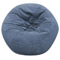 Blue Sueded Corduroy Adult Bean Bag