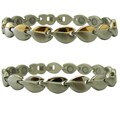 Heart-shaped Link Magnetic Stainless Steel Bracelet