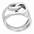 Sterling Silver Intertwined Knot Ring