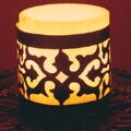 Brass & Alabaster Votive (Egypt)