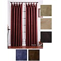 Faux Suede Tab Top Curtain Panel Pair