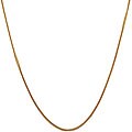 14k Yellow Gold 1-mm Square Silk Foxtail Necklace