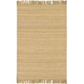 Hand-woven Jute Natural Rug (4' x 5'9)