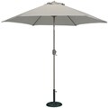 9-Foot Aluminum Outdoor Market Umbrella with Crank and Auto-tilt