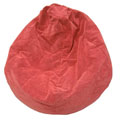 Kid's Sueded Corduroy Strawberry Beanbag Chair