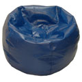 Deluxe Vinyl Kid's Blue Bean Bag Chair