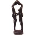 Ebony Wooden Lovers Statue (Tanzania)